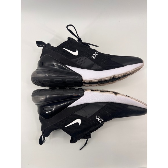 Nike Air Max 270 Women US 10 Black White Running Lifestyle Shoes AH6789 001 - Picture 4 of 7